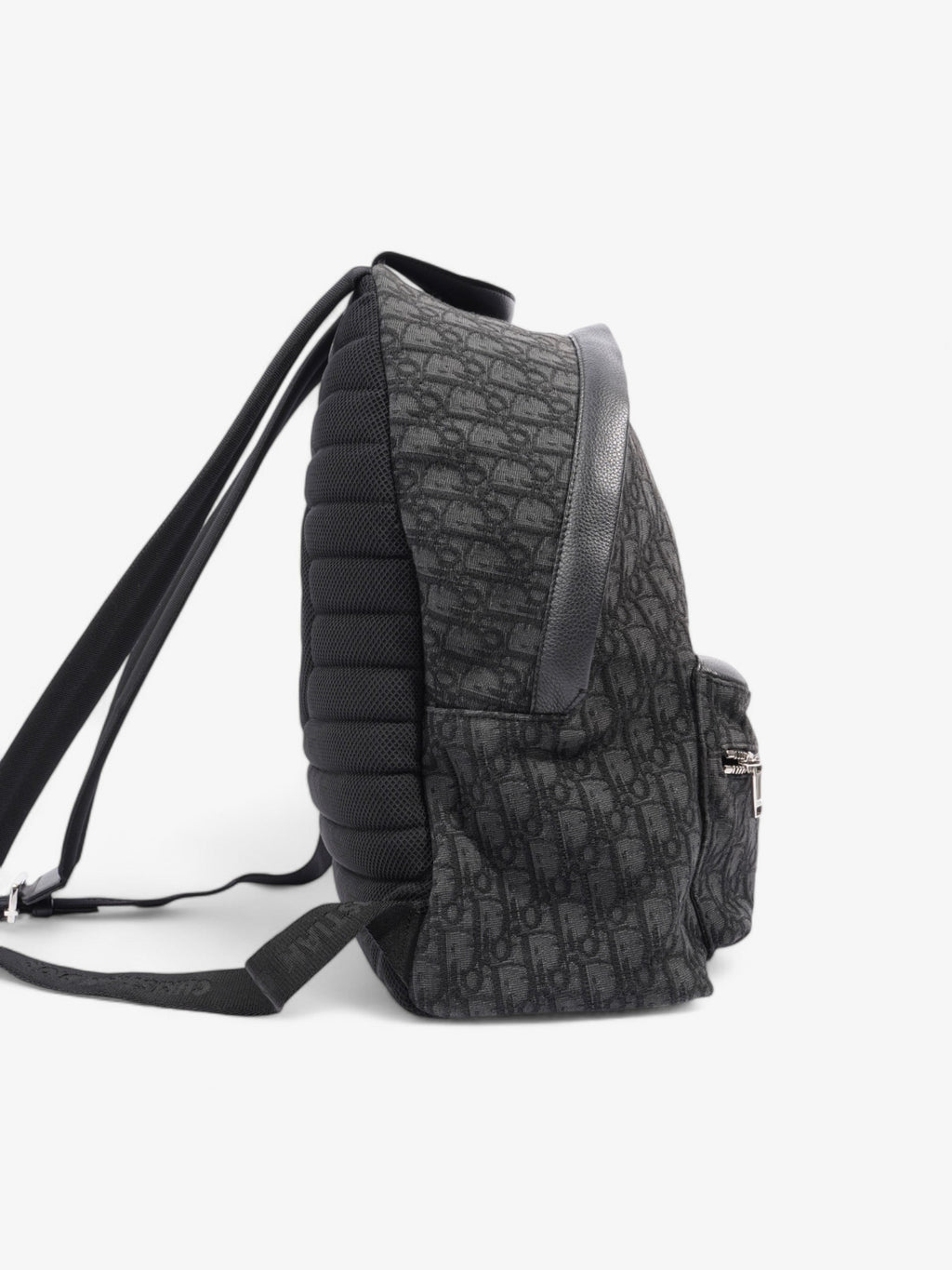 Christian Dior Trotter Backpack Black Oblique Canvas