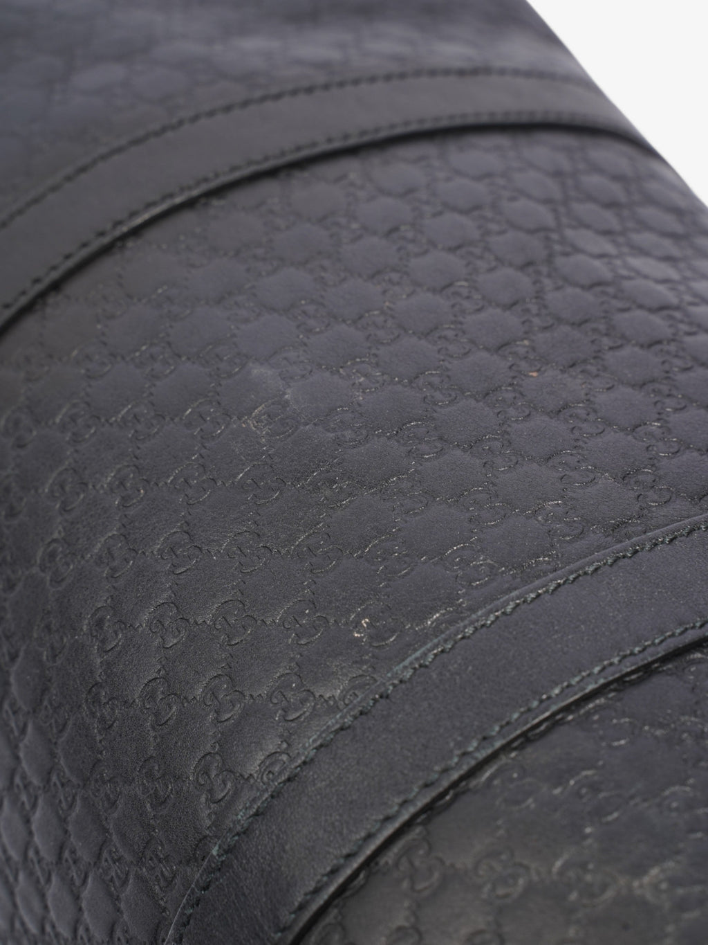 Gucci Boston Bag Black Guccissima Embossed Leather