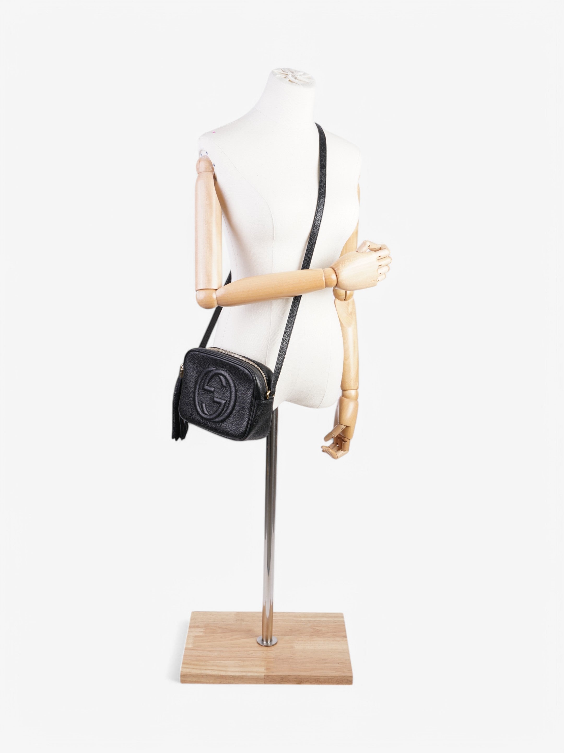 Gucci Soho Disco Bag Black Calfskin Leather Small