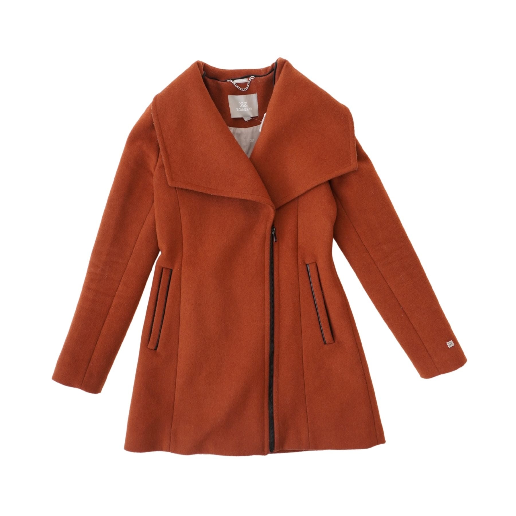 Soia & Kyo Convertible Wool Coat - Women's XXS