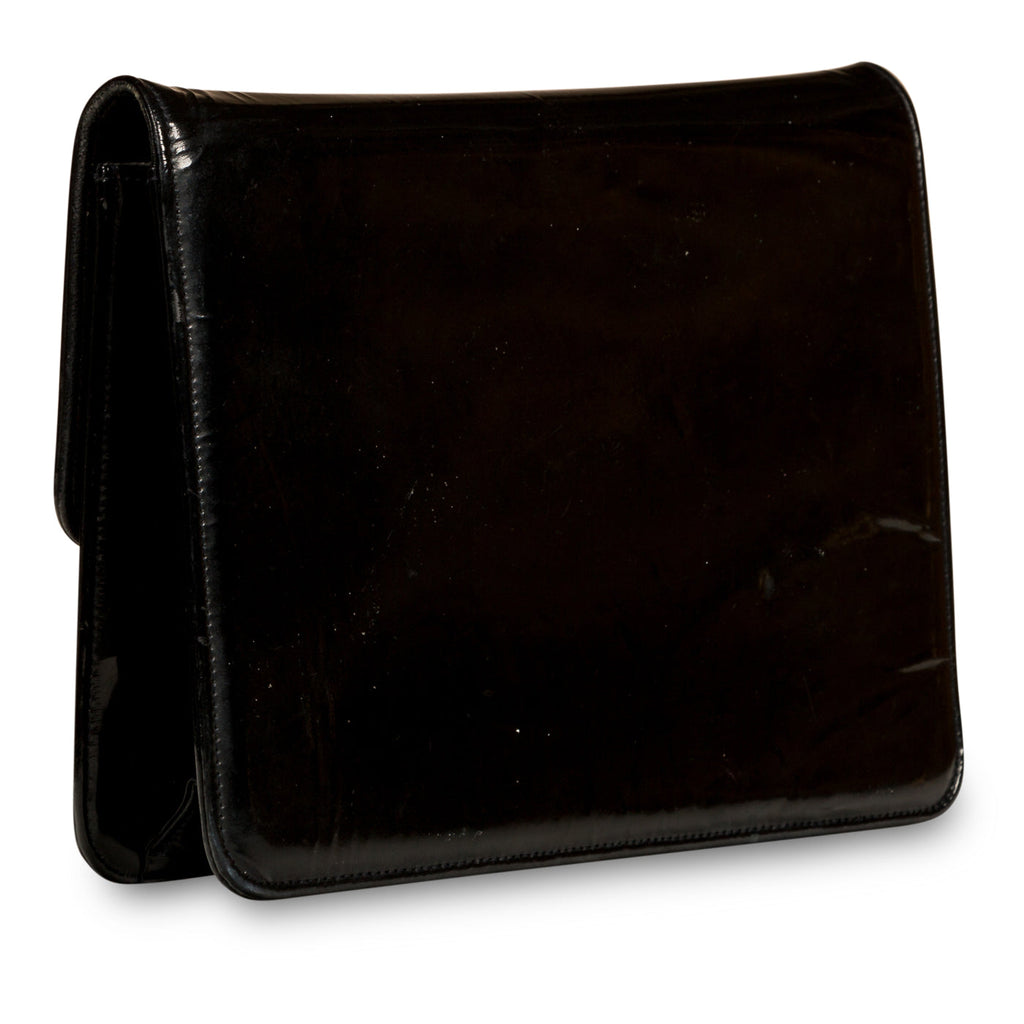 Chanel Classic Clutch on Chain - Patent Black