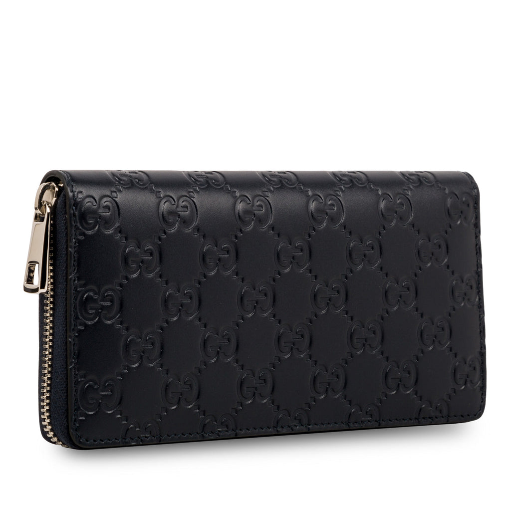 Gucci Signature GG Zip around wallet