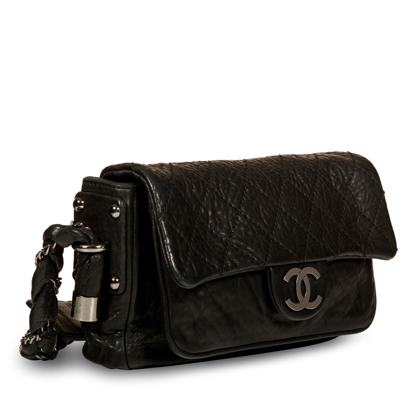 Chanel Distressed Calfskin Shoulder Bag