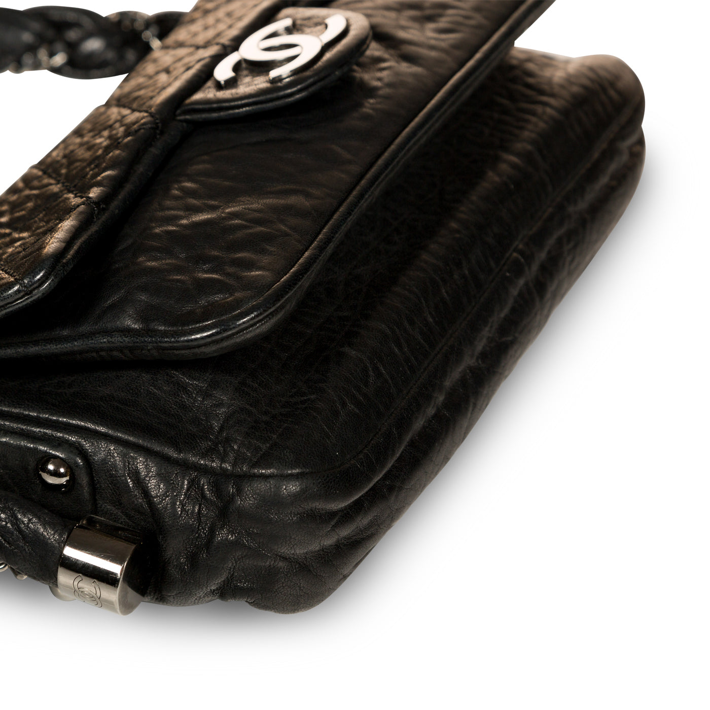 Chanel Distressed Calfskin Shoulder Bag