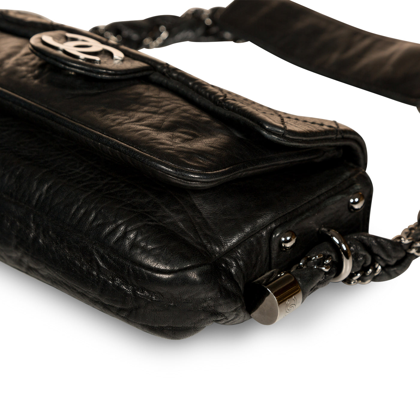 Chanel Distressed Calfskin Shoulder Bag