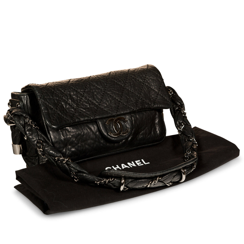 Chanel Distressed Calfskin Shoulder Bag