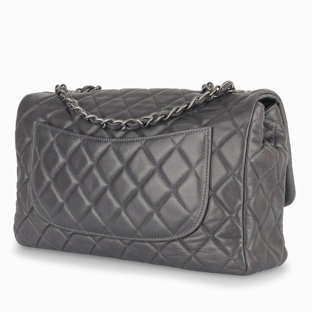 Chanel Jumbo Seasonal Flap Bag - Grey