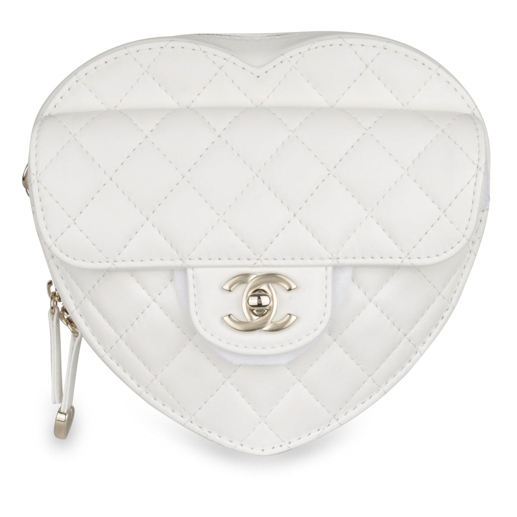 Chanel Large Heart Bag - White