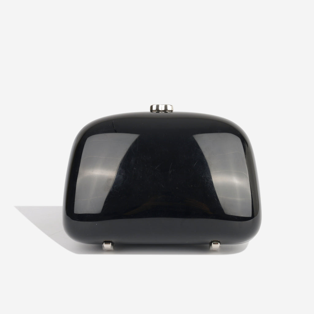 Chanel Vintage Camellia Minaudière Clutch