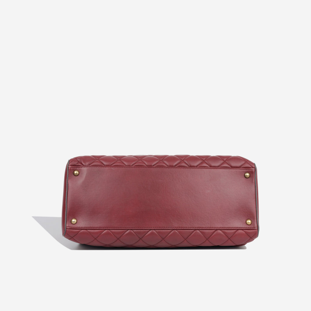 Chanel Large Shopper Tote - Burgundy