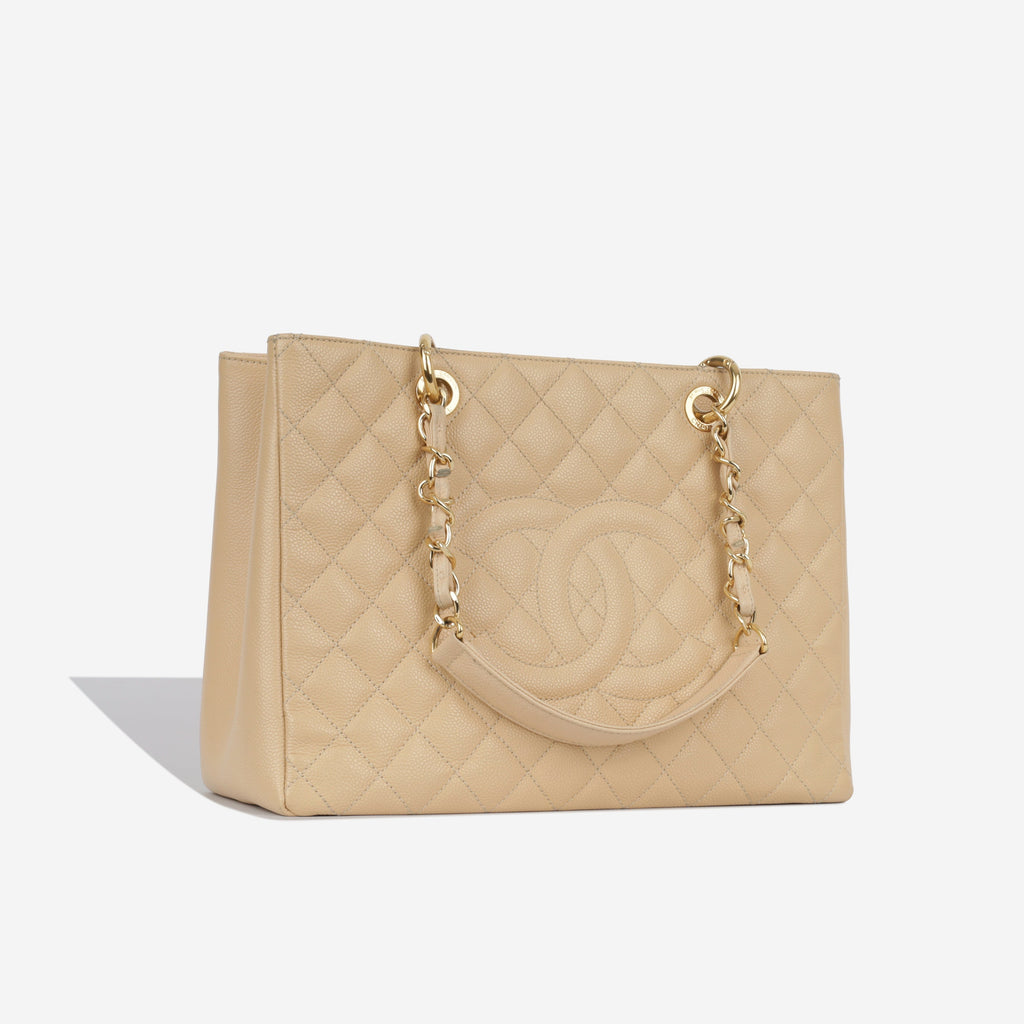Chanel GST - Beige Caviar