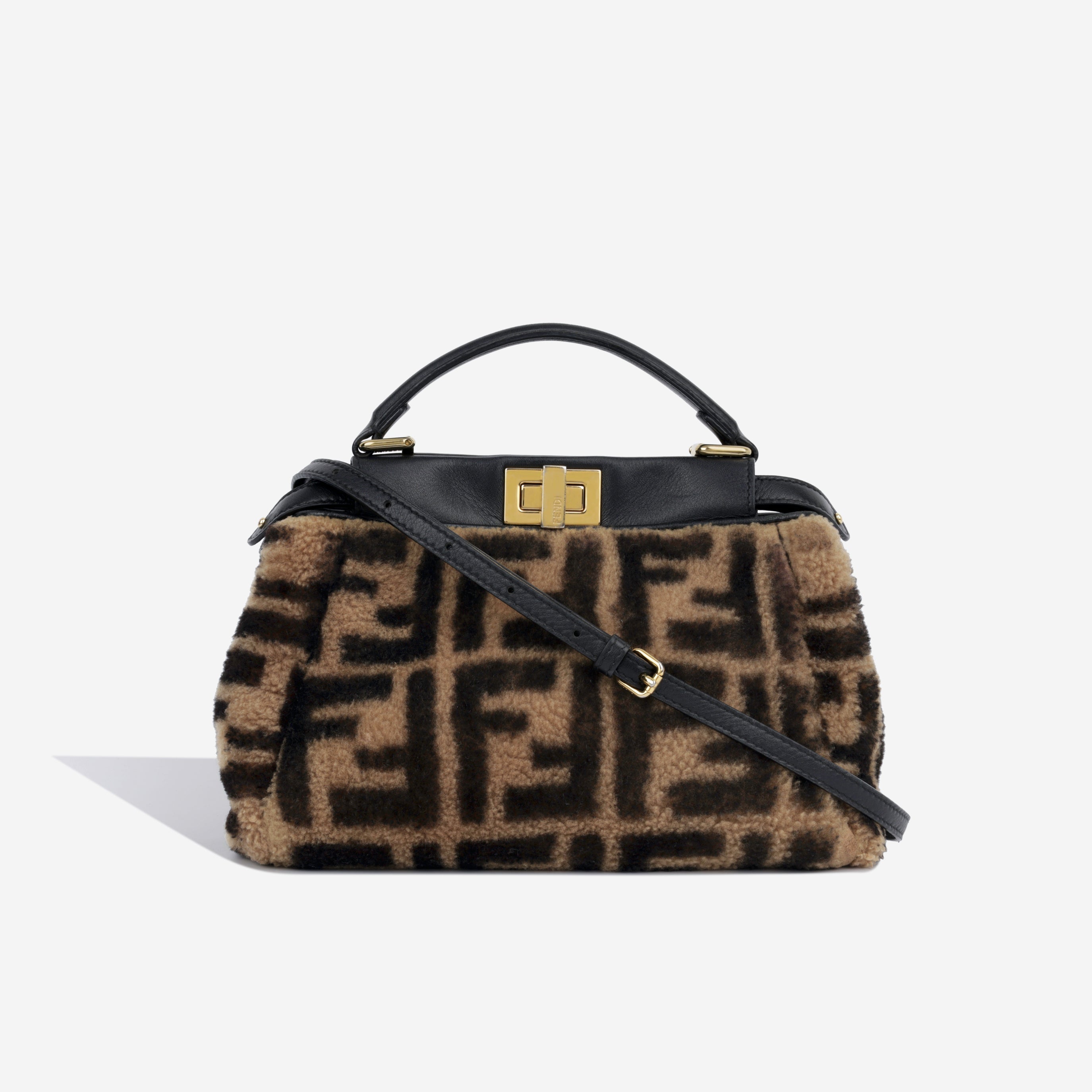 Fendi Mini Peekaboo - Shearling