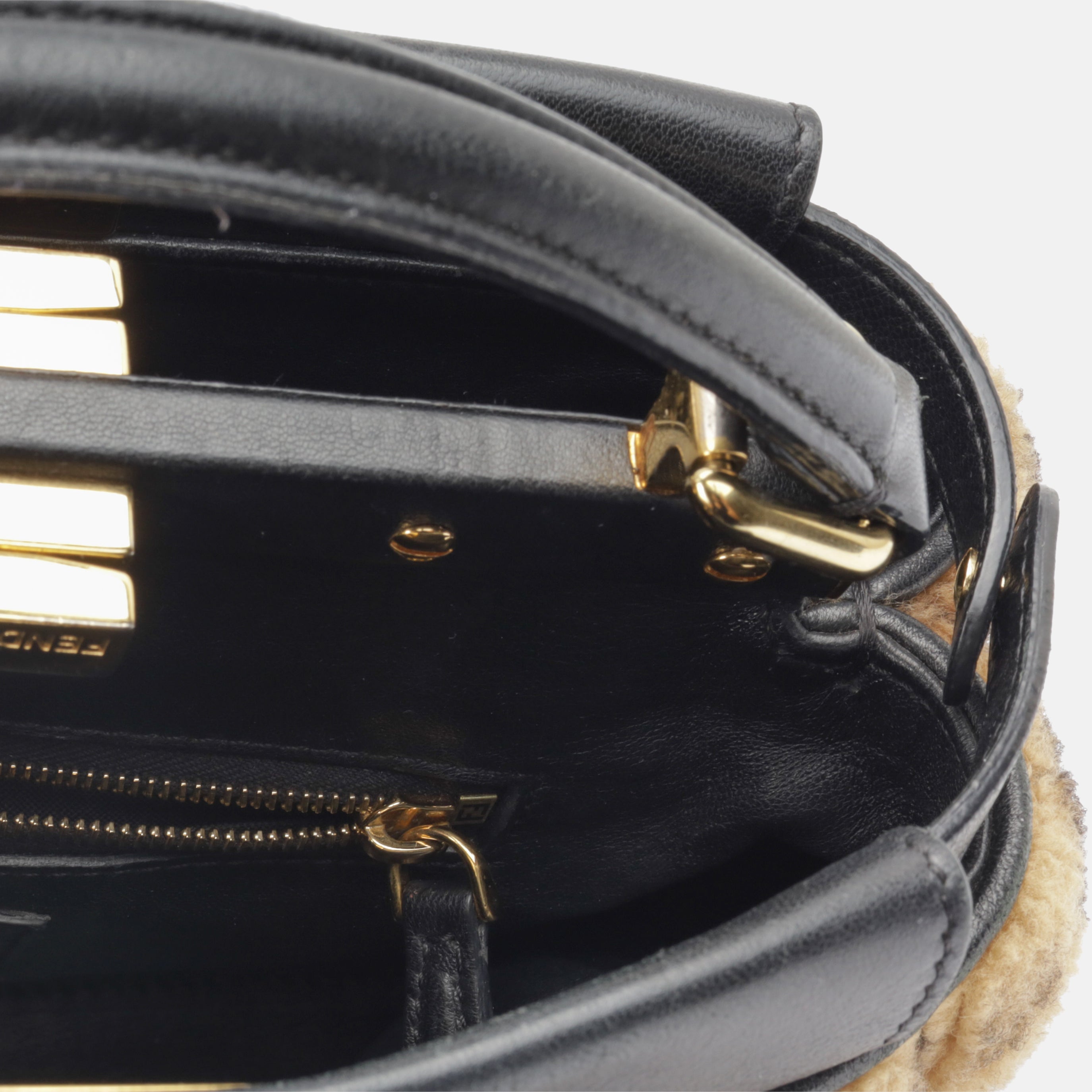 Fendi Mini Peekaboo - Shearling