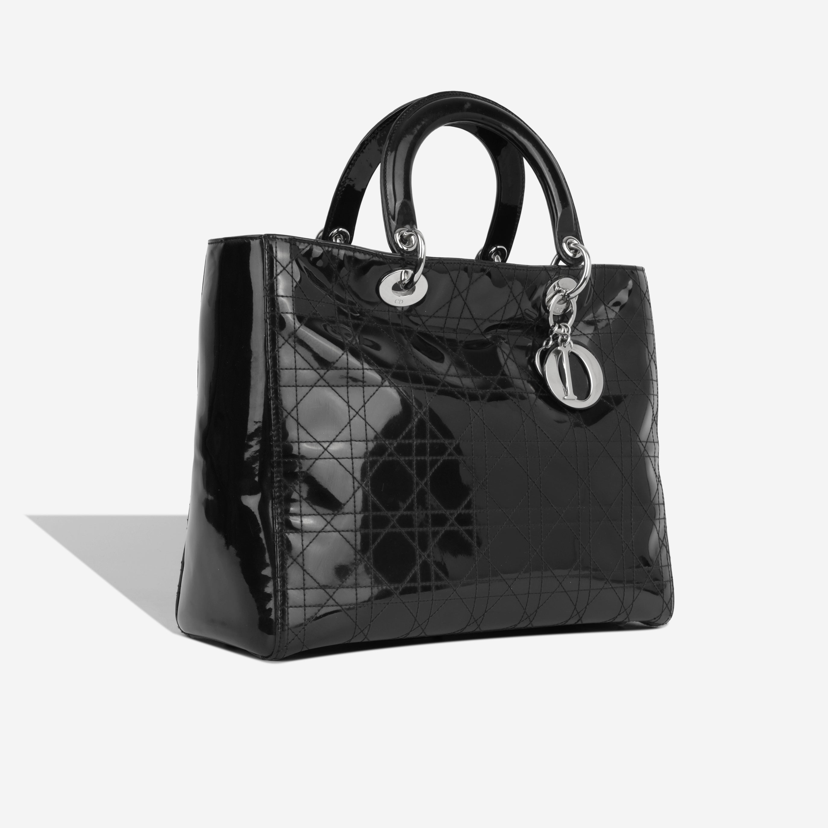 Christian Dior Patent Lady Dior - Large