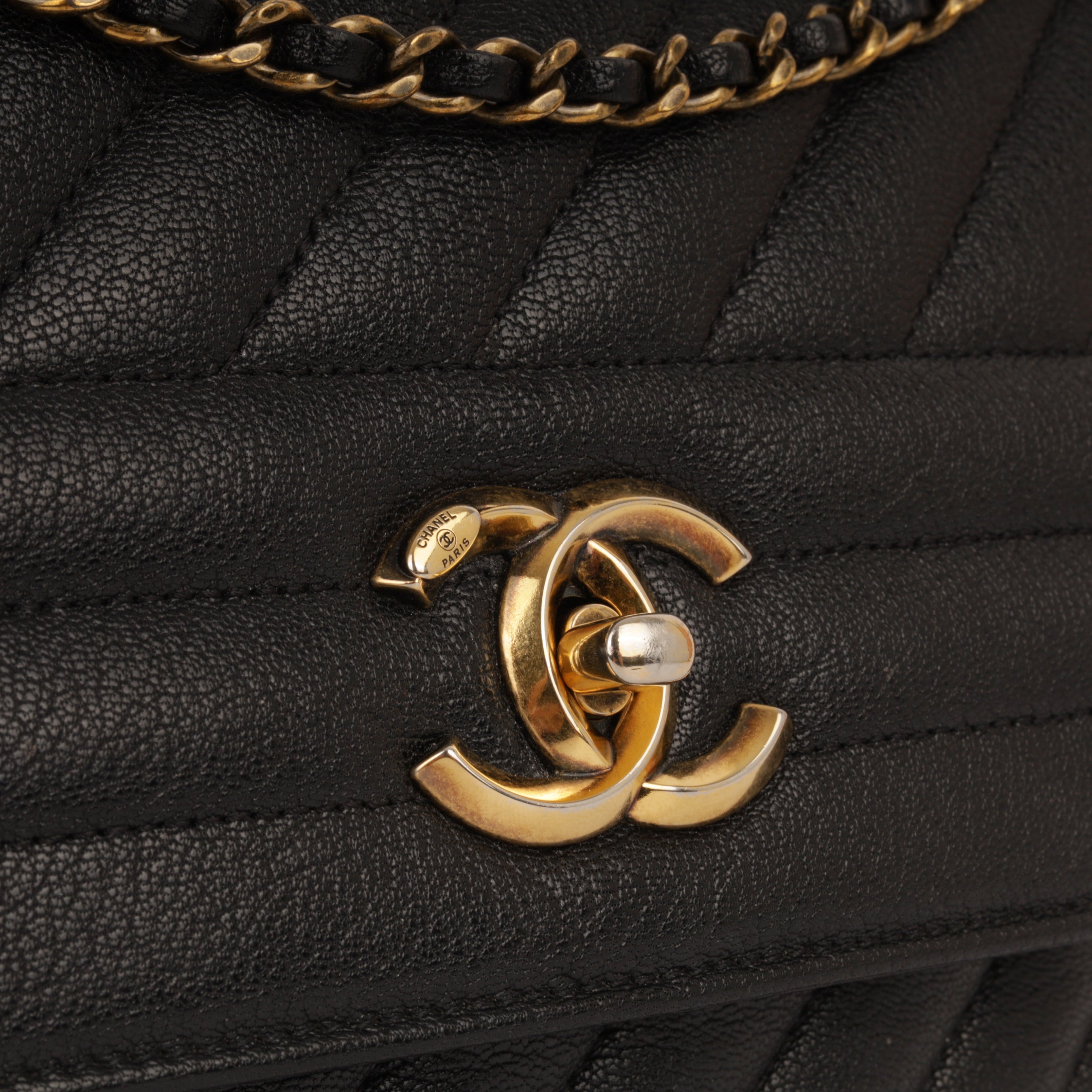 Chanel Diagonal Stripe Flap