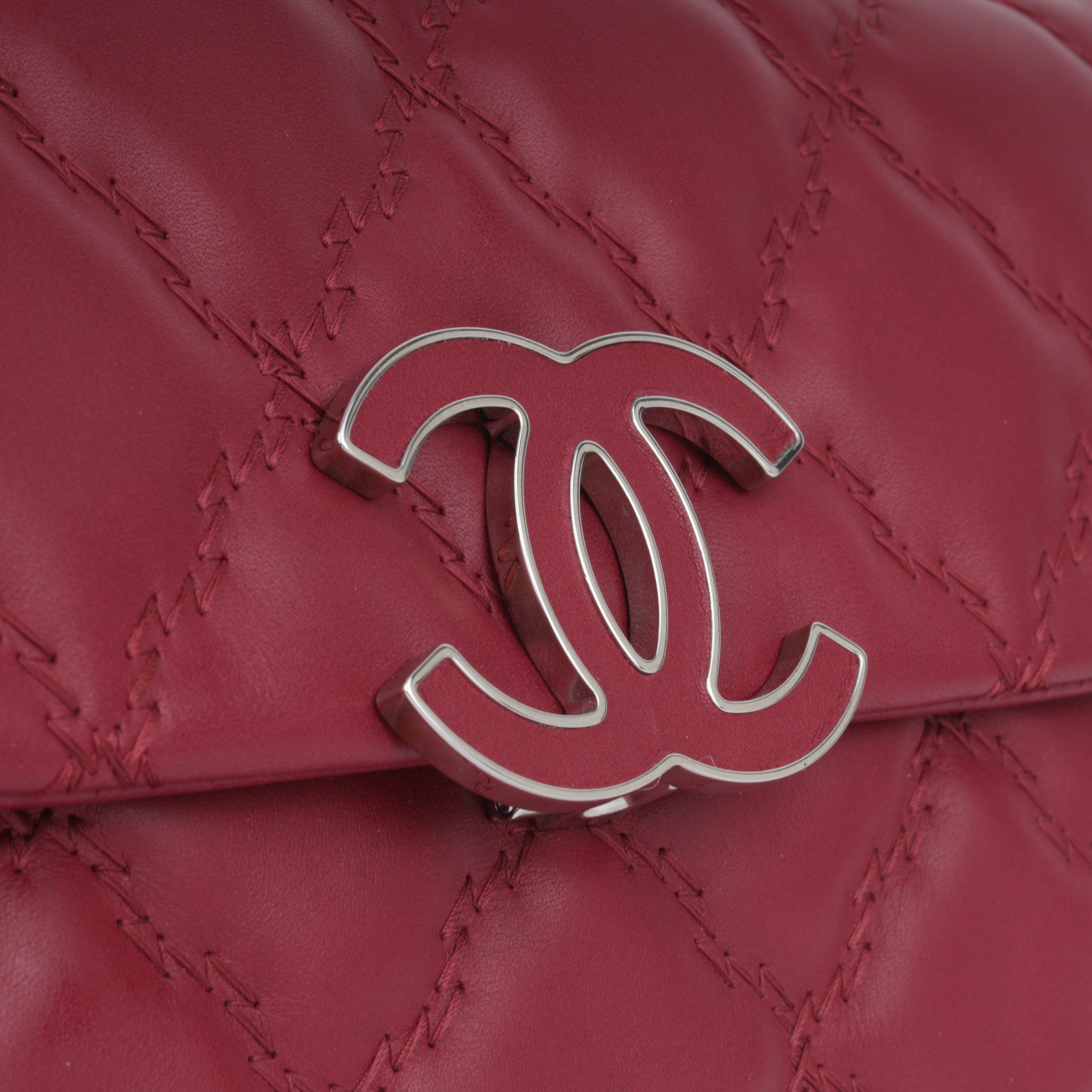 Chanel Double Stitch Hamptons Flap Bag