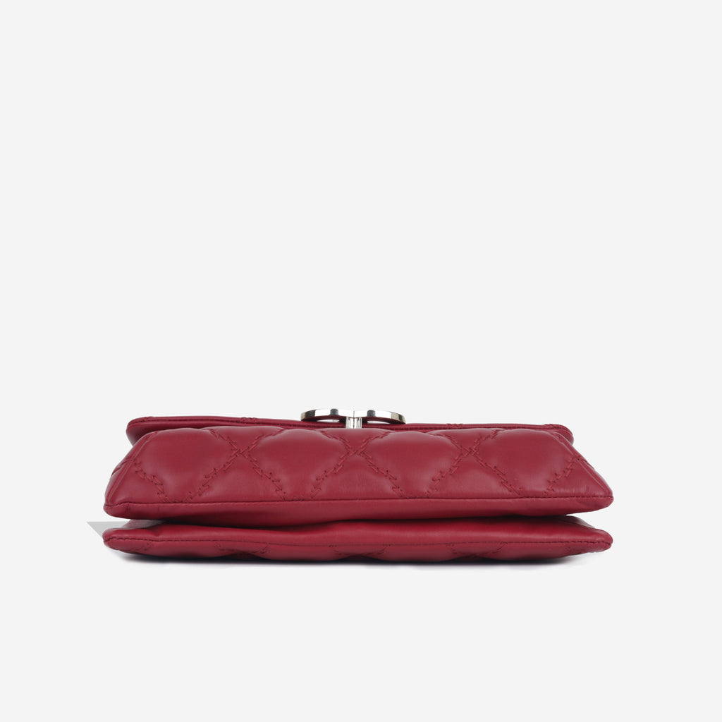 Chanel Double Stitch Hamptons Flap Bag