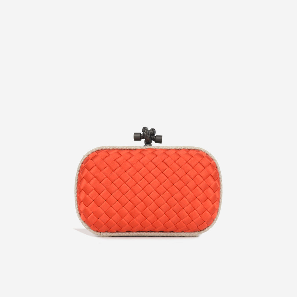 Bottega Veneta Intrecciato Knot Clutch