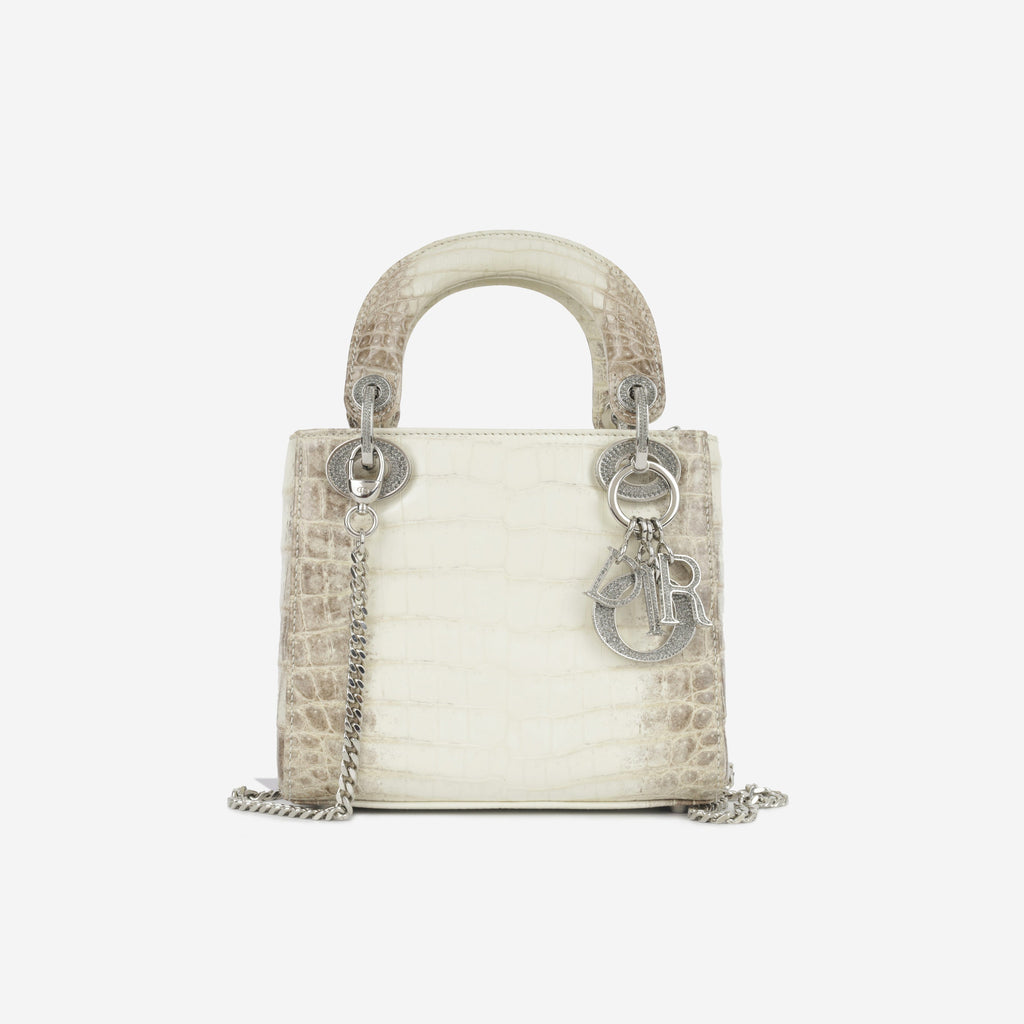 Christian Dior Mini Lady Dior - Himalaya Crocodile Niloticus
