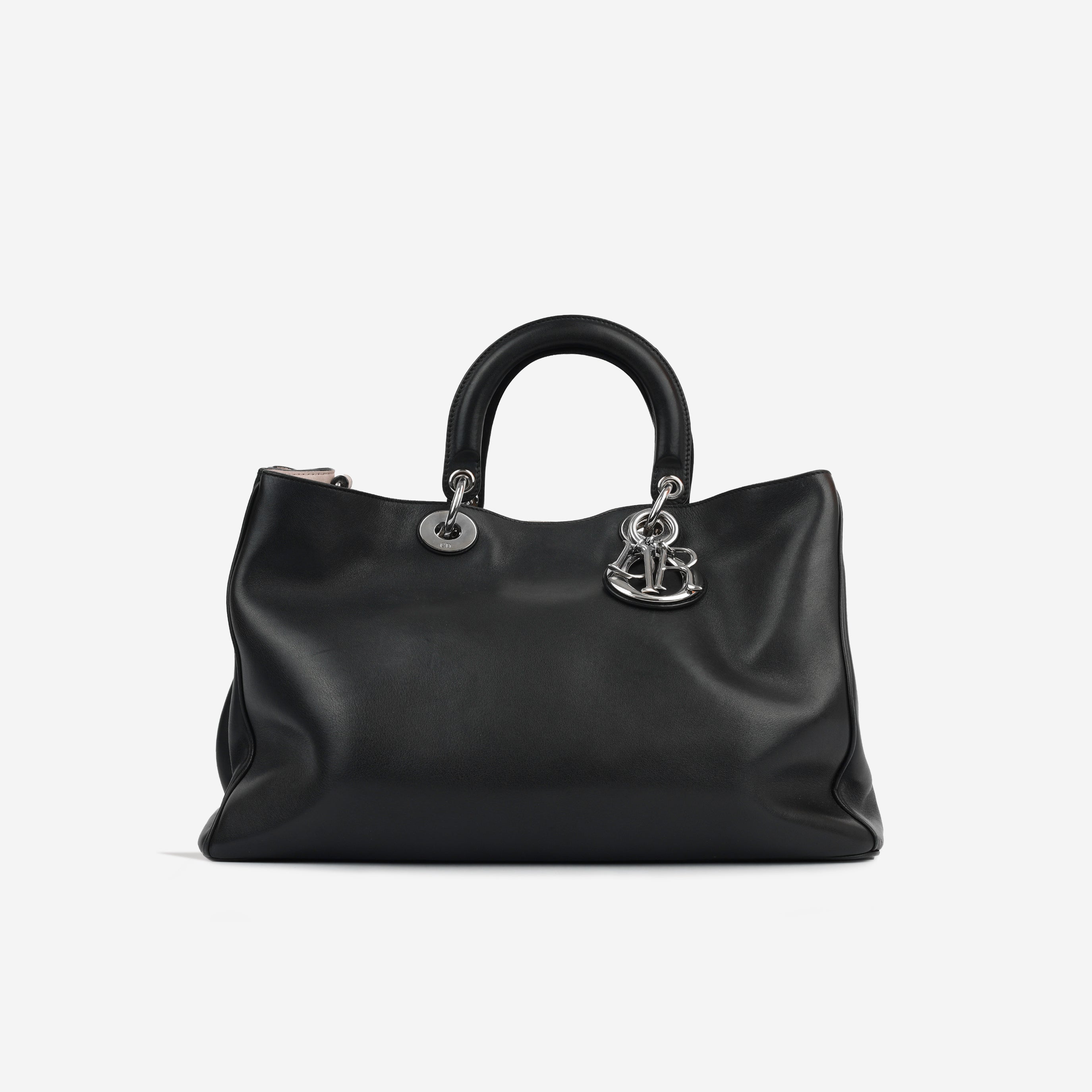 Christian Dior Diorissimo Large Tote - Black Calfskin