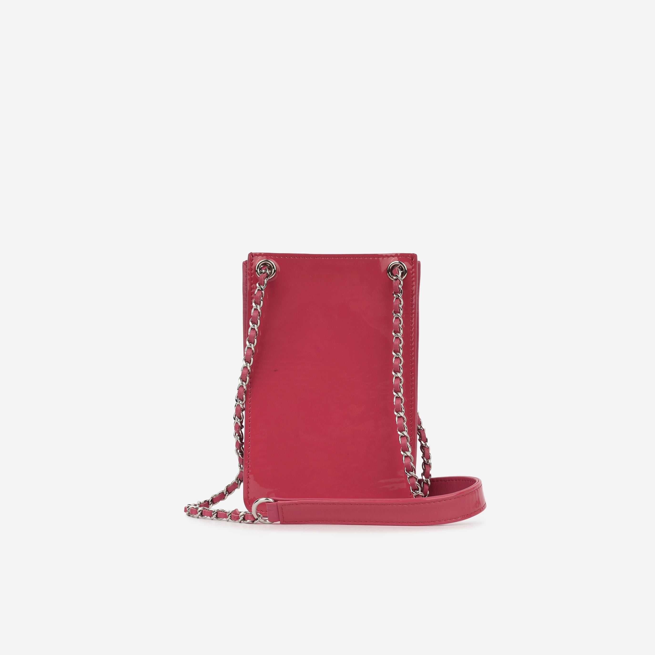 Chanel CC Phone Holder - Patent Pink