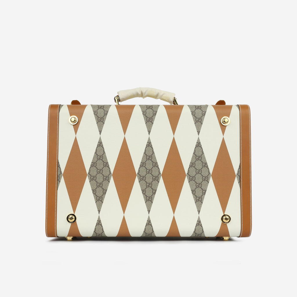 Gucci Medium Savoy Trunk - Rhombus GG Canvas