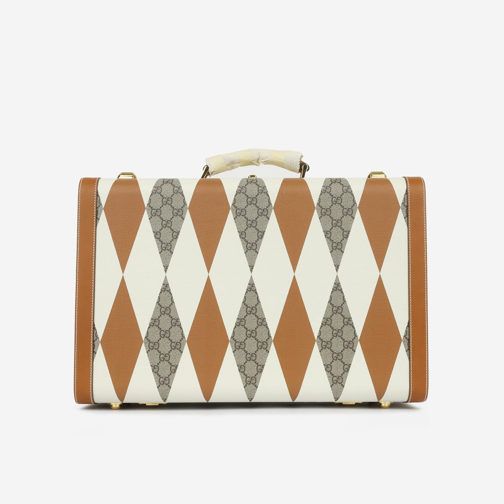 Gucci Medium Savoy Trunk - Rhombus GG Canvas