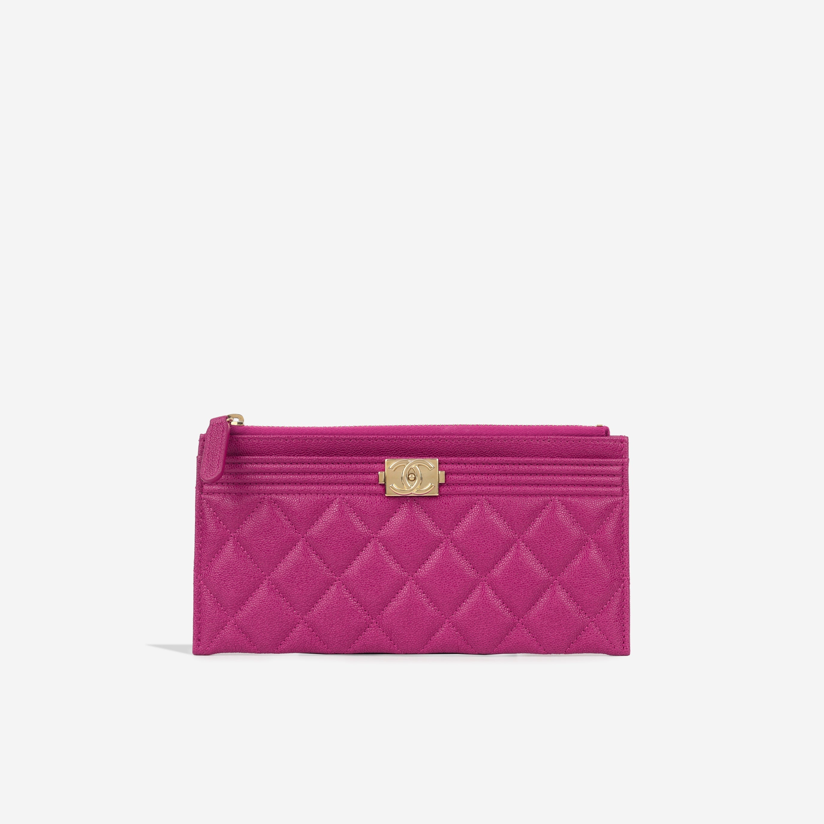 Chanel Boy Zip Pouch Wallet