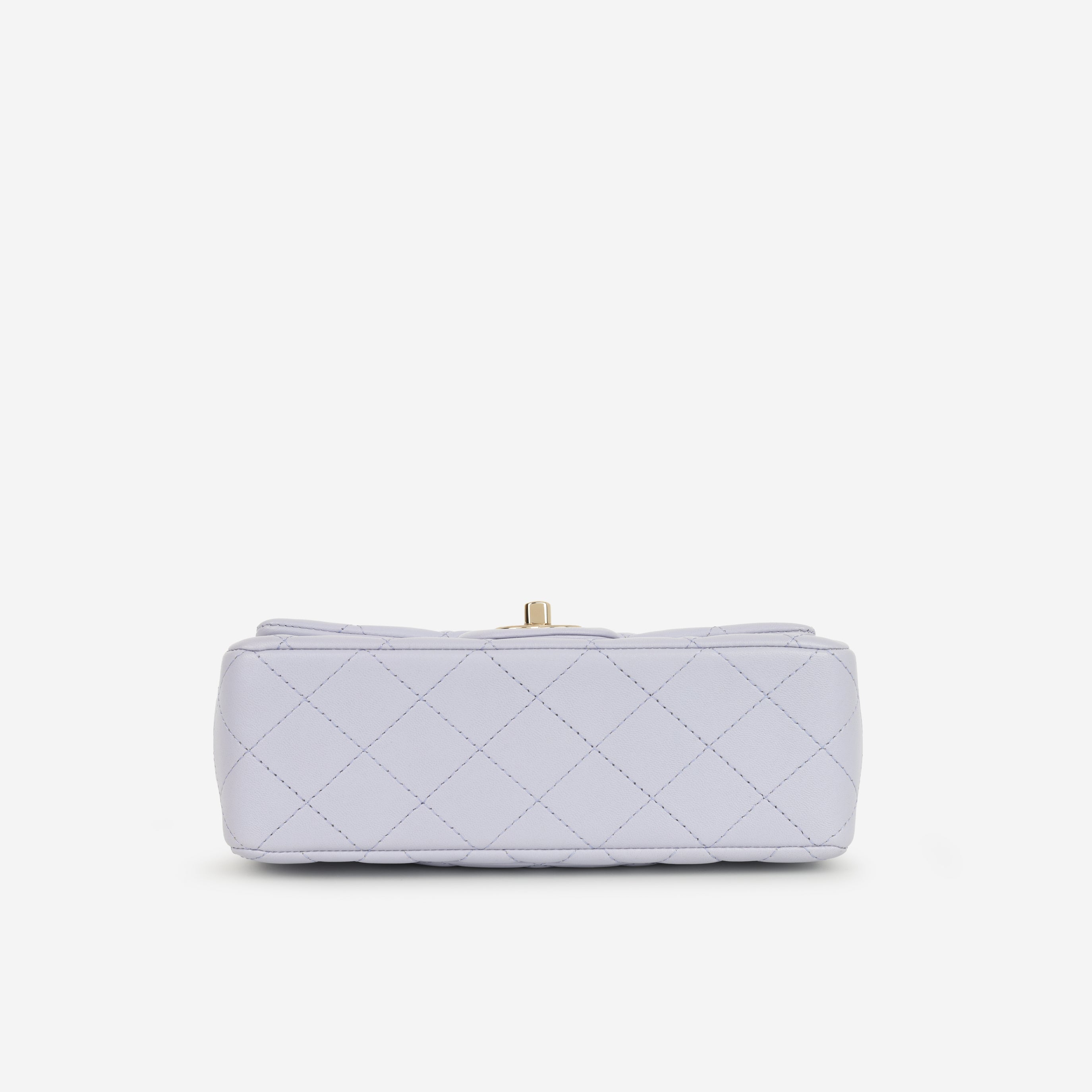 Chanel Mini Rectangular Top Handle - Lilac Lambskin | Champagne Gold Hardware
