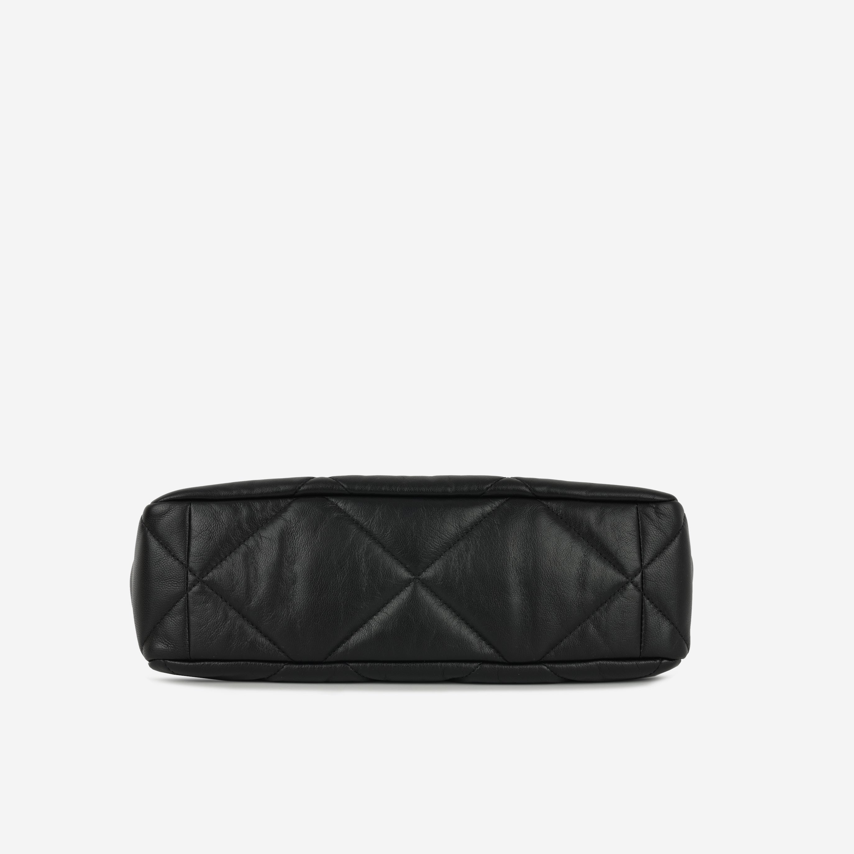 Chanel Large 19 Flap Bag - Black Lambskin | Gold and Ruthenium-tone hardware