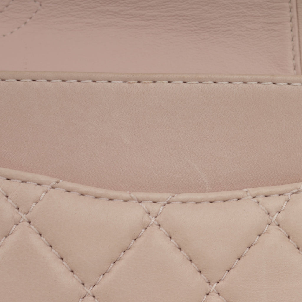 Seasonal Medium Flap Bag - Pink Lambskin | Silver Hardware