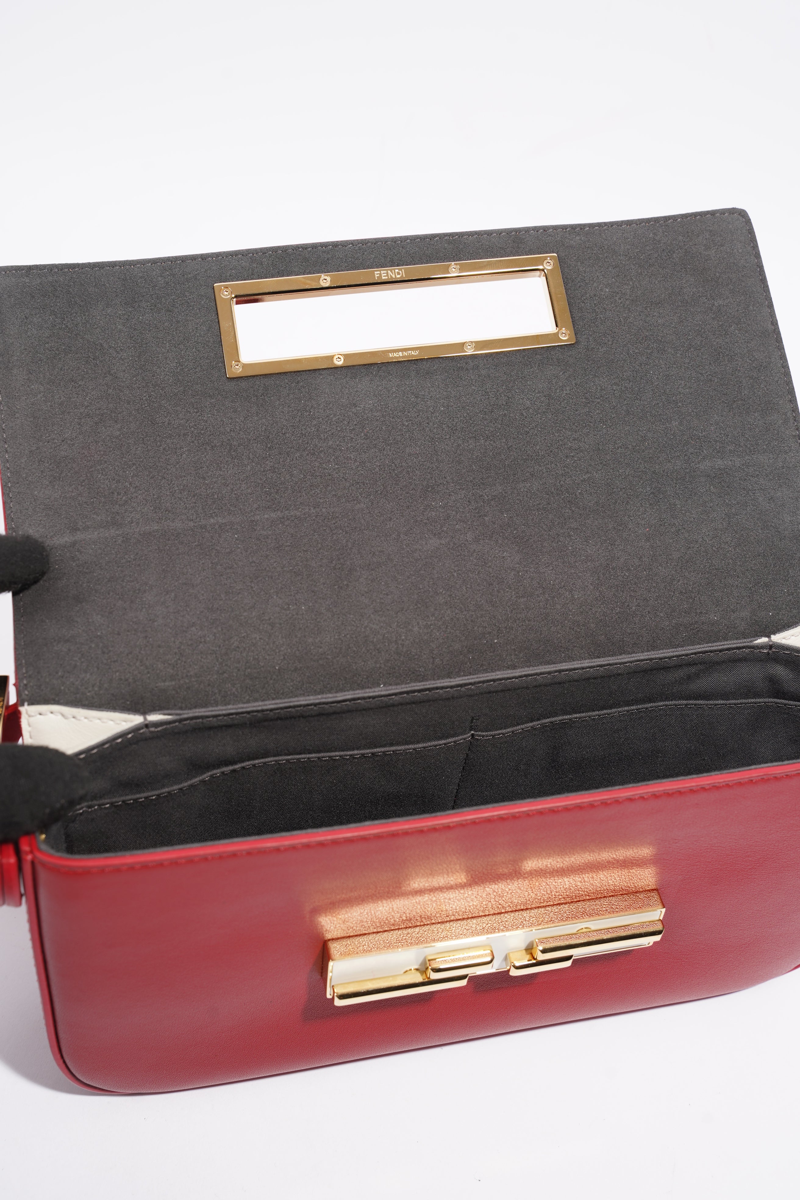 Fendi Baguette Bag Red Leather