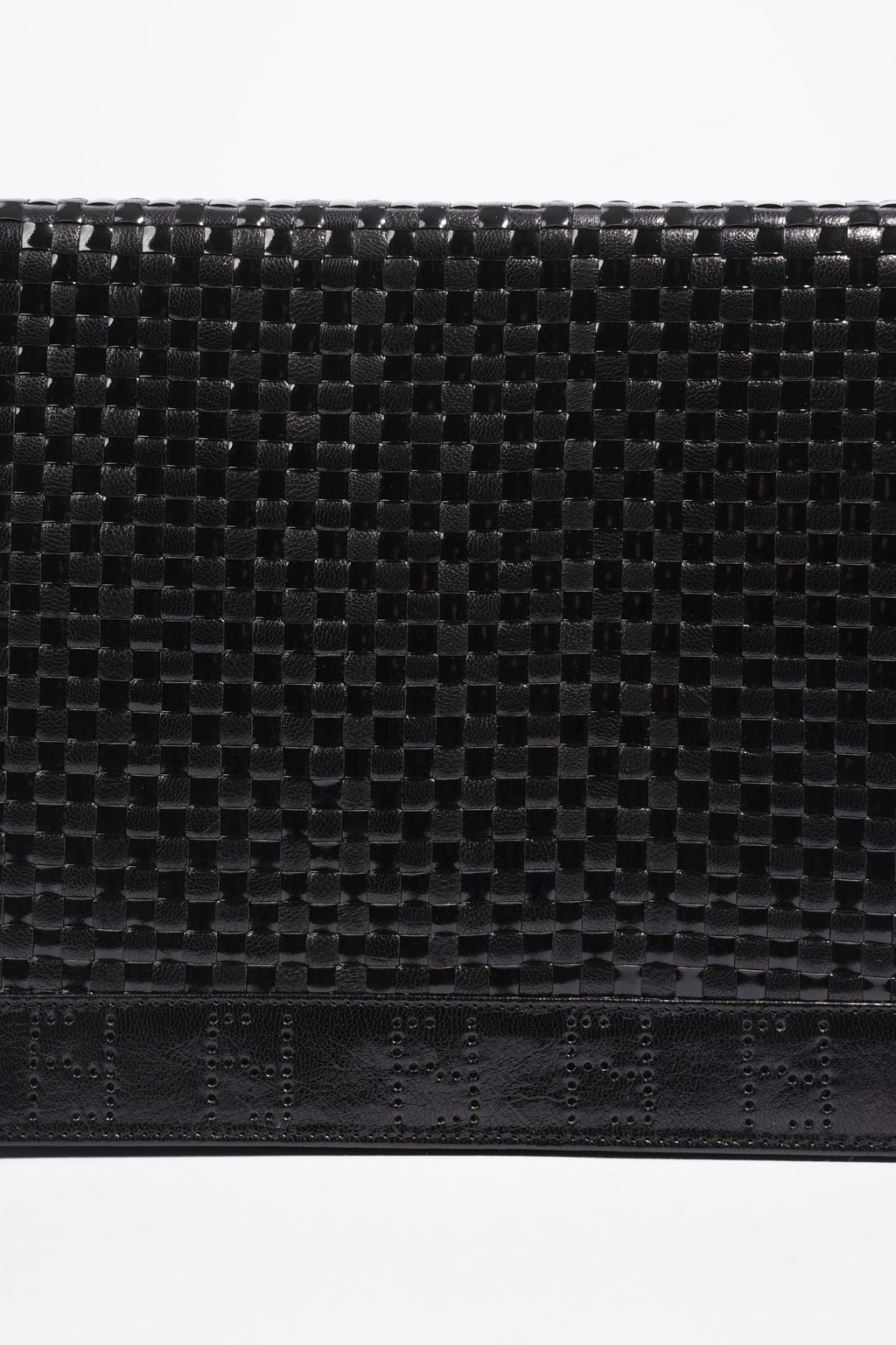 Fendi Clutch With Strap Black Leather