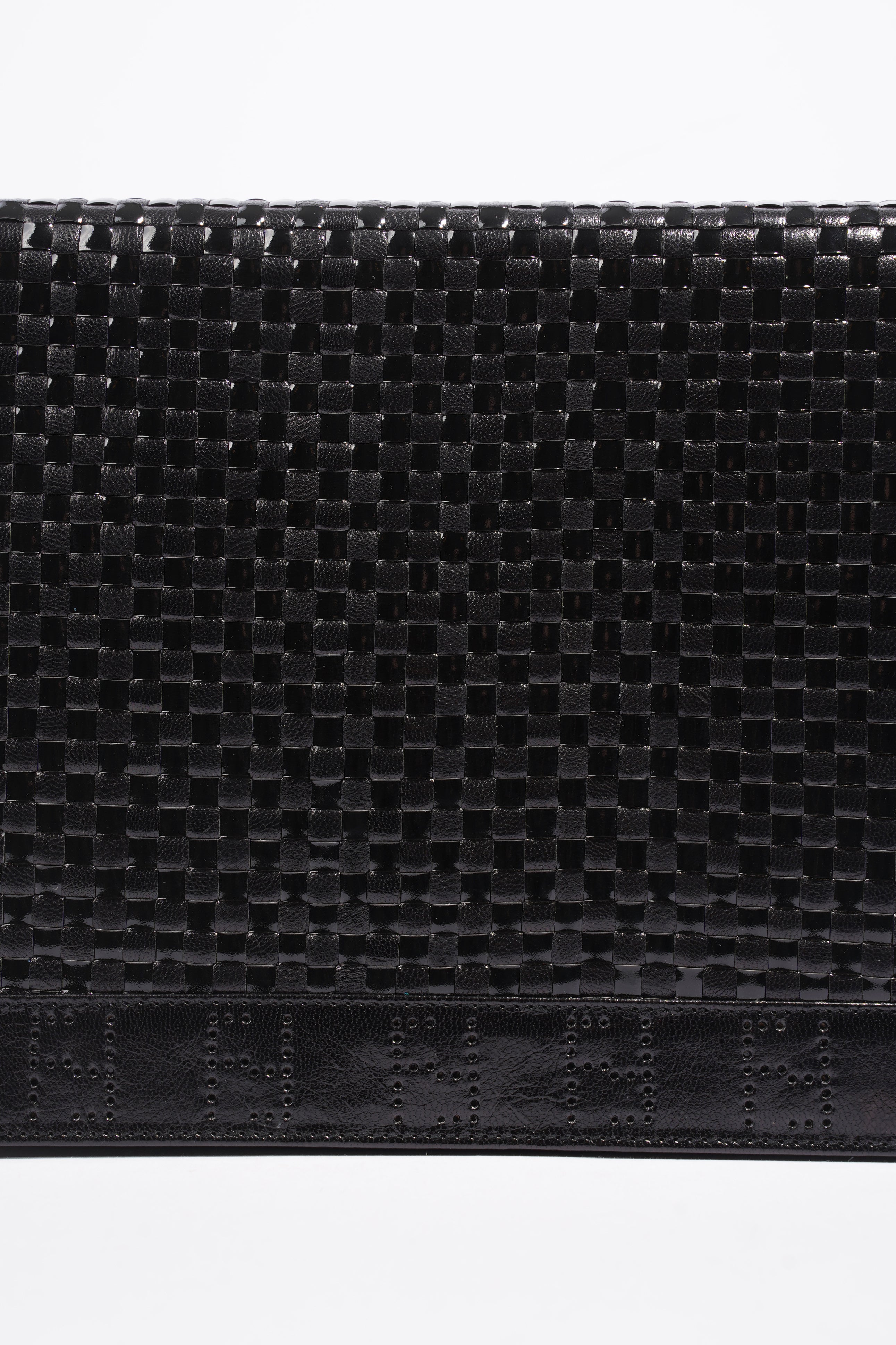 Fendi Clutch With Strap Black Leather