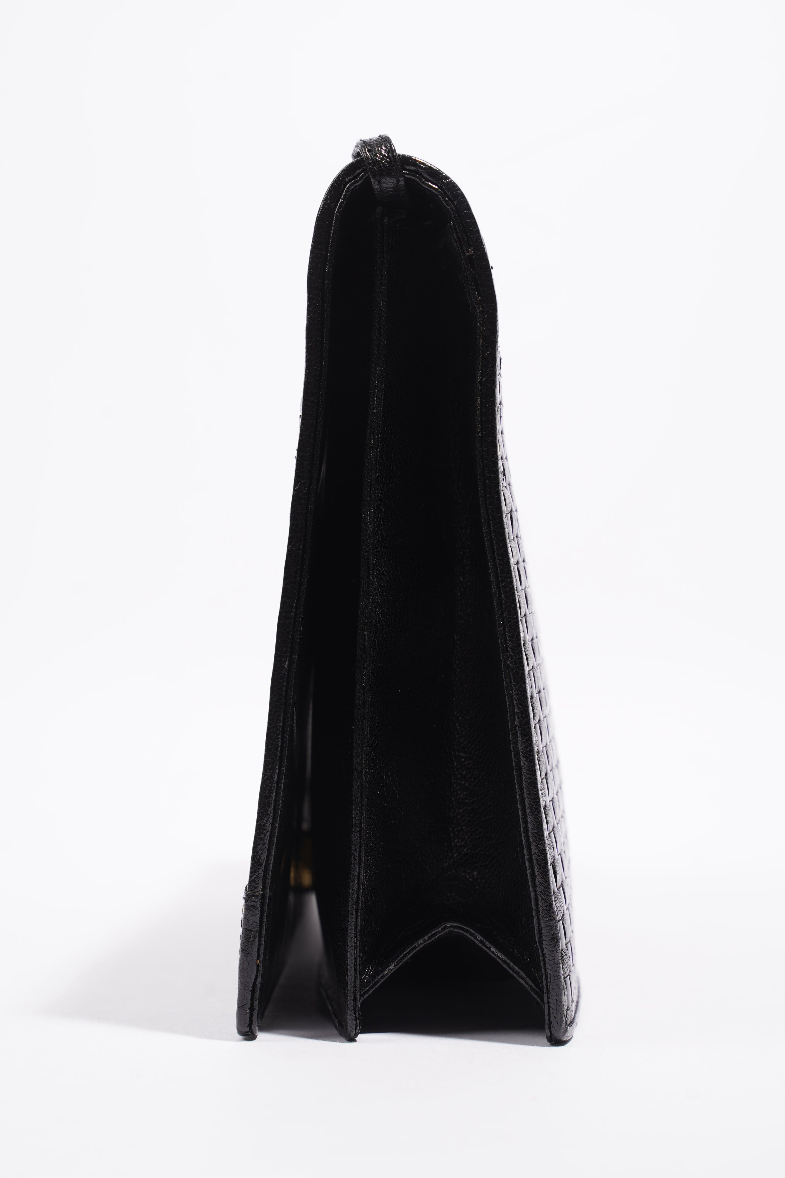 Fendi Clutch With Strap Black Leather
