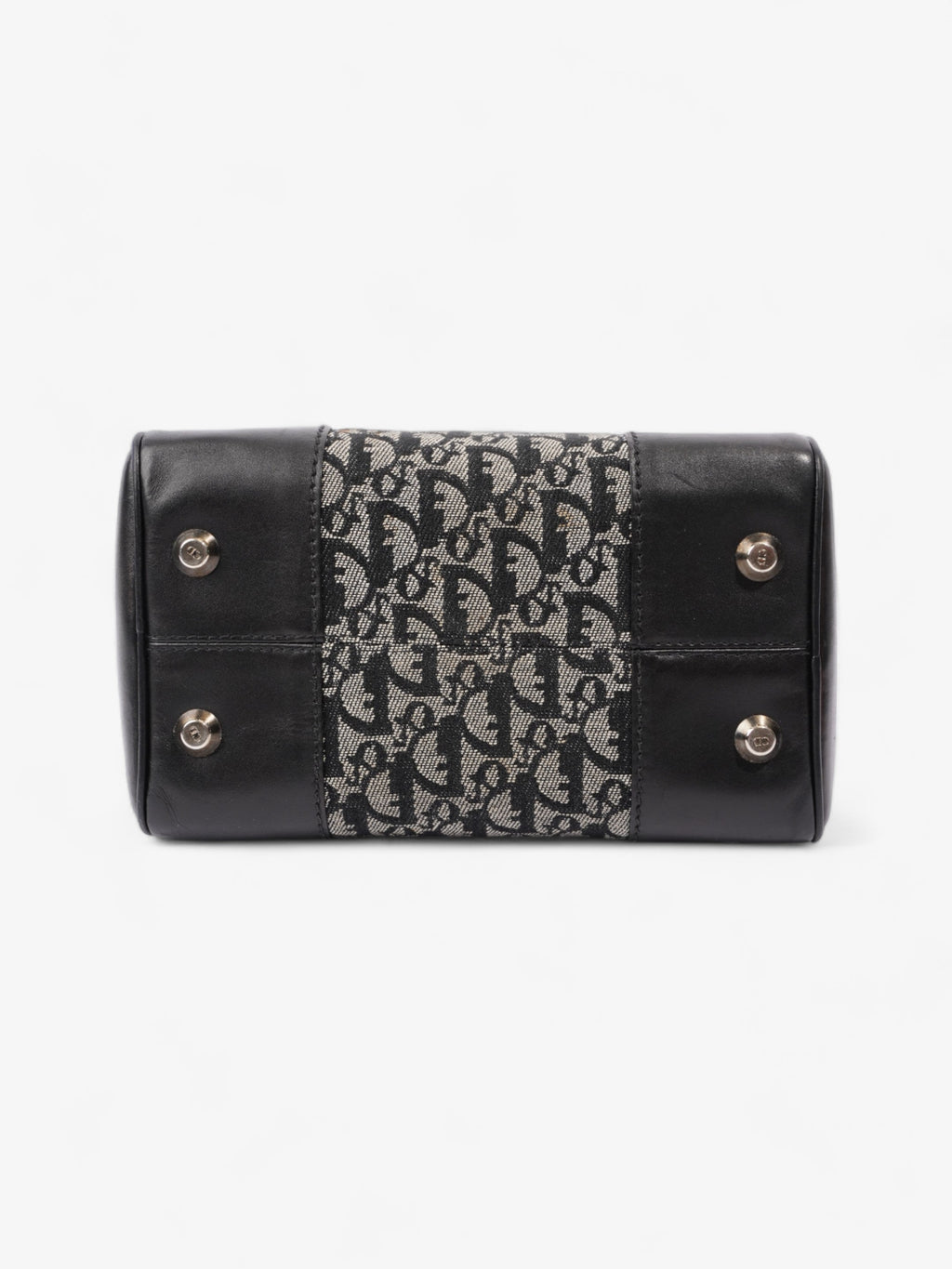 Christian Dior Boston Black Diorissimo Canvas Small
