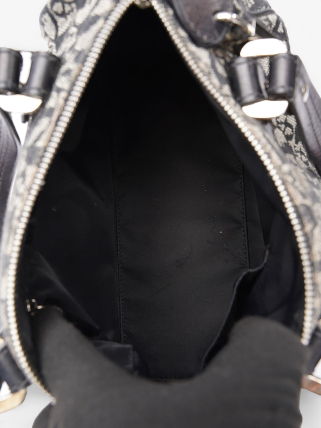 Christian Dior Boston Black Diorissimo Canvas Small