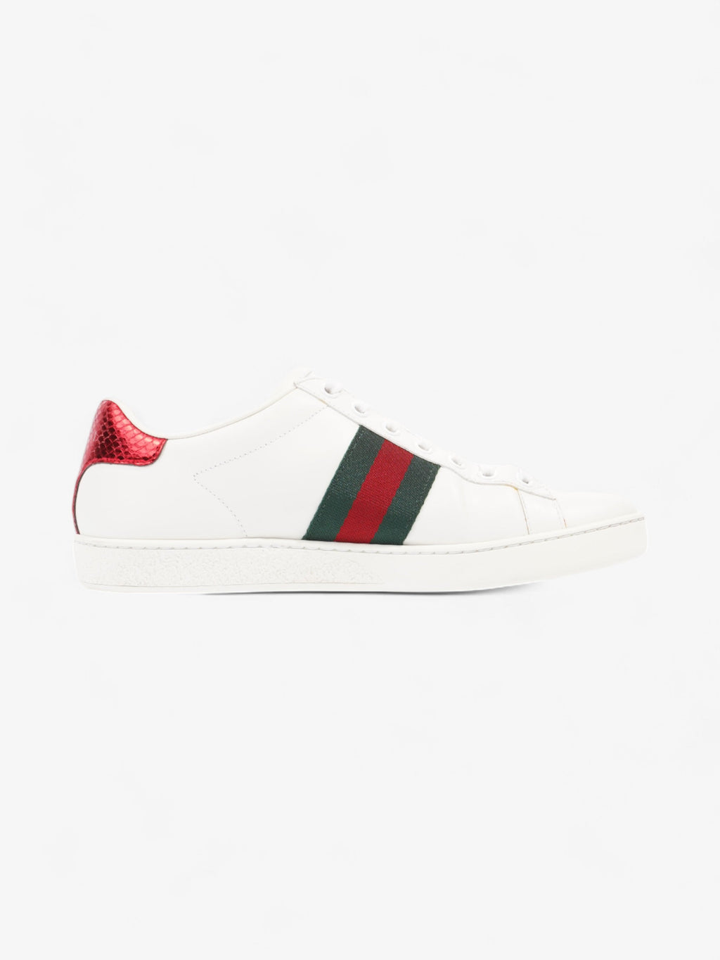 Gucci Ace Sneakers with Bee White / Green / Red Leather EU 38 UK 5