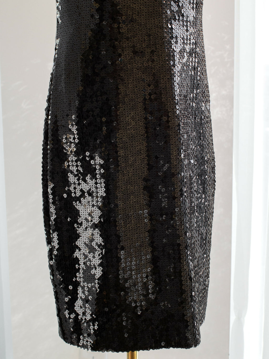 Chanel Vintage S/S 1987 White Black Sequin Embellished Bow Bustier Mini Dress