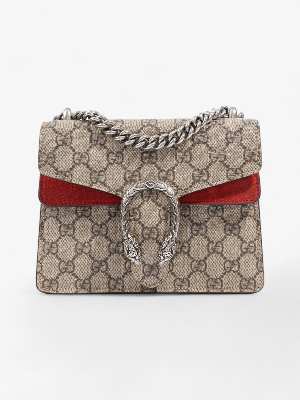 Gucci Dionysus Mini Beige And Ebony GG Supreme Coated Canvas