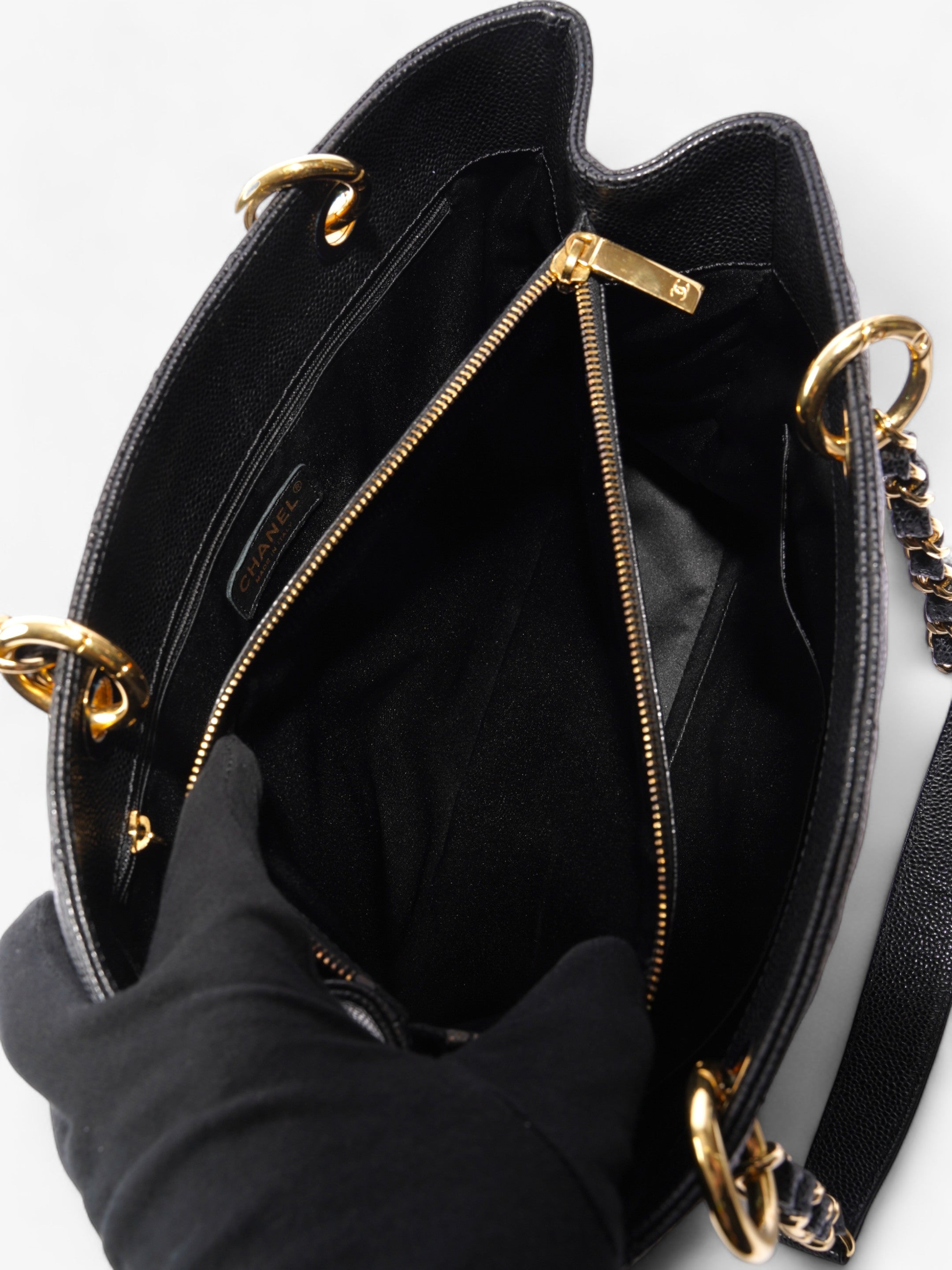 Chanel Grand shopper Black Caviar Leather