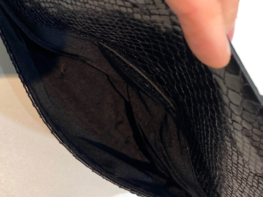 STELLA MCCARTNEY SMALL VEGAN SNAKESKIN FALABELLA CROSSBODY BAG
