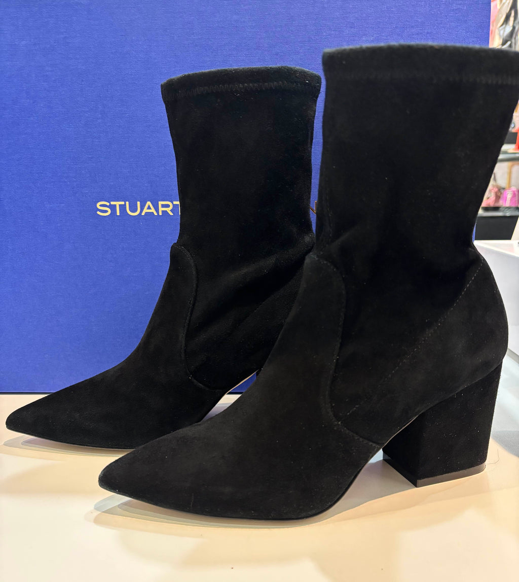 STEWART WHEITZMAN SUEDE 60MM YULIANA ANKLE BOOTS