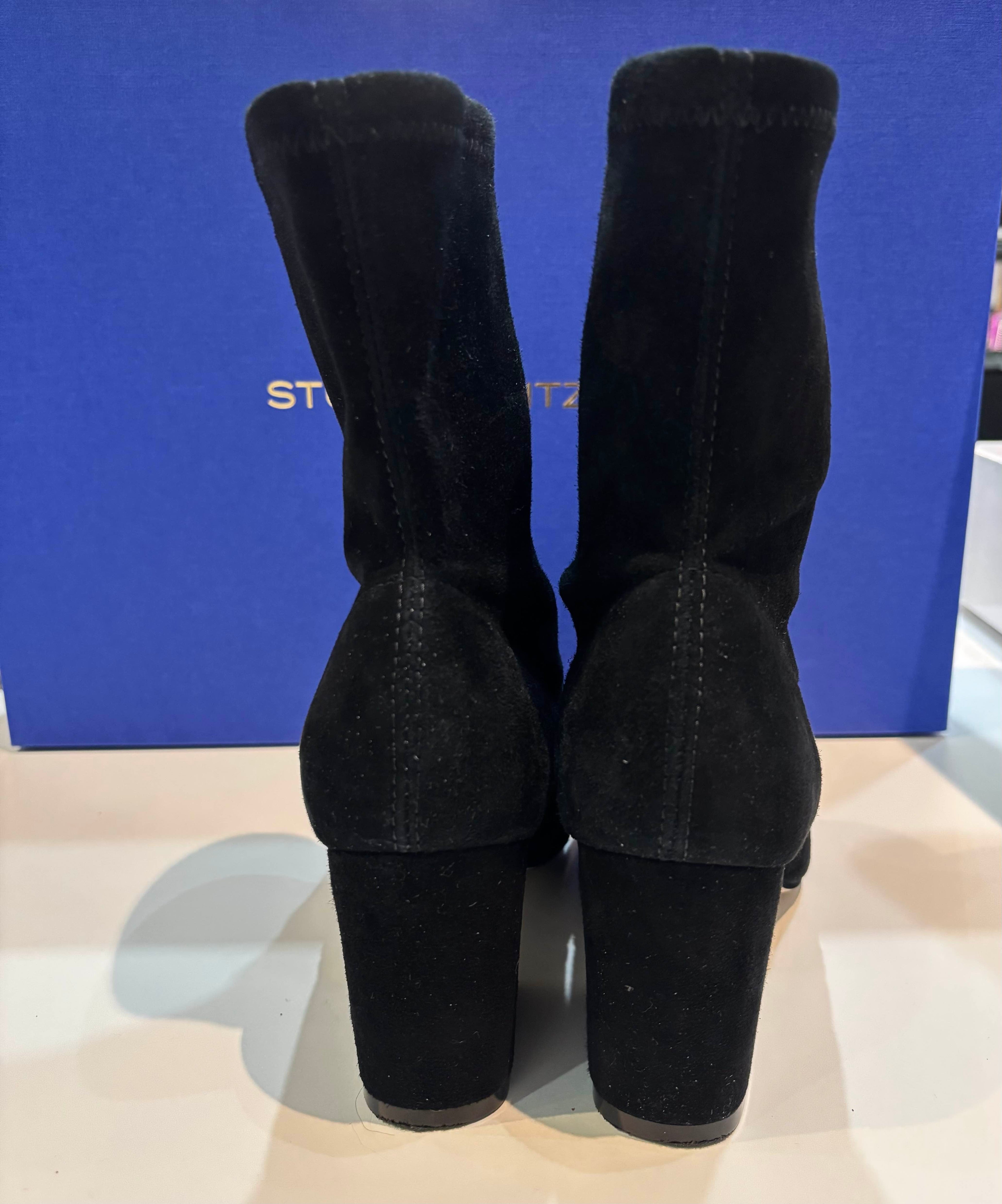 STEWART WHEITZMAN SUEDE 60MM YULIANA ANKLE BOOTS