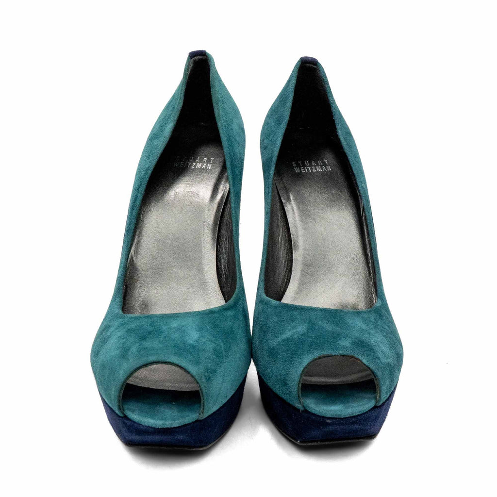 Stuart Weitzman Suede Platform Pumps - Women's 10