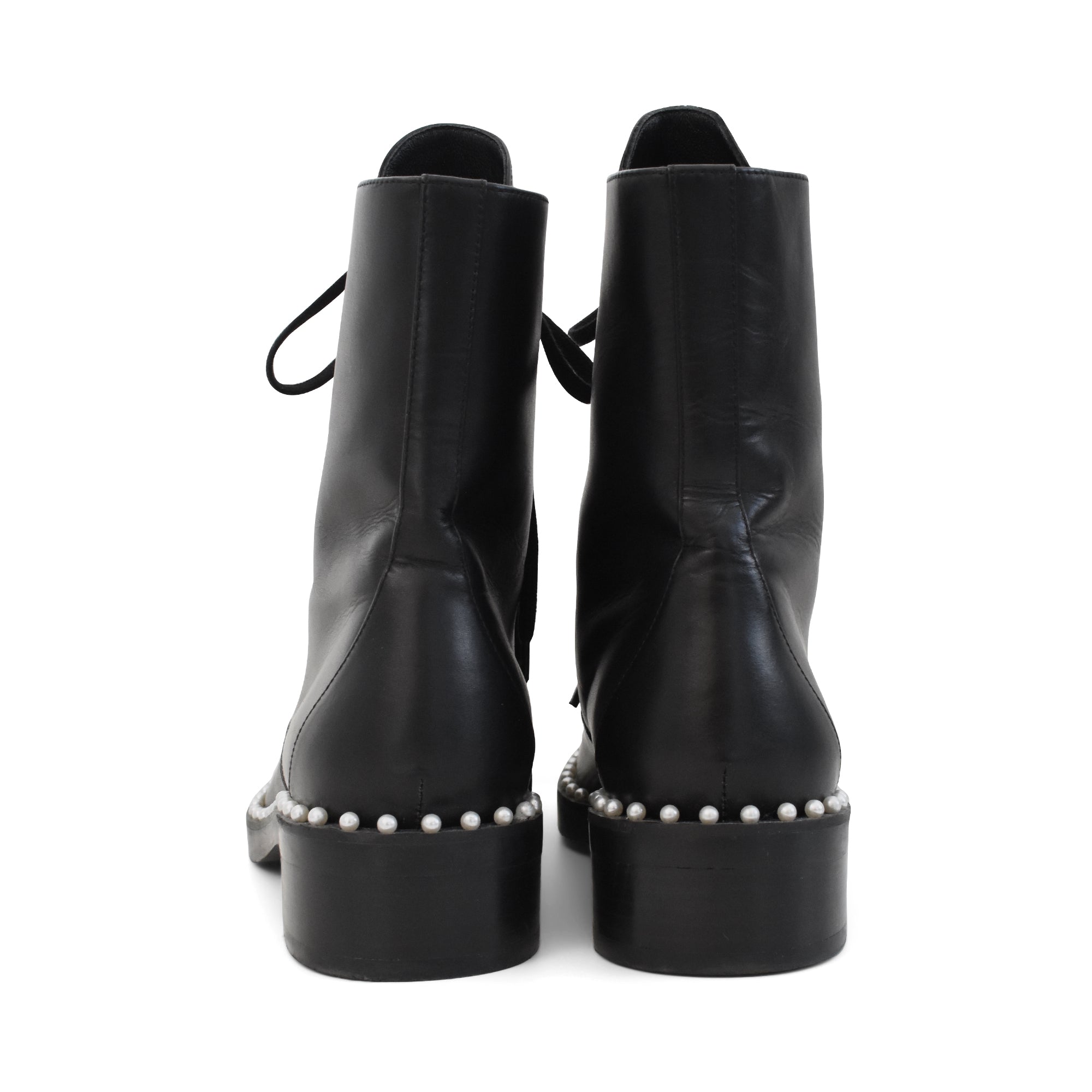 Stuart Weitzman 'Allie' Combat Boots - Women's 38