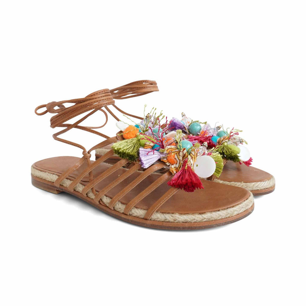 Stuart Weitzman Beaded Sandals - Women's 39