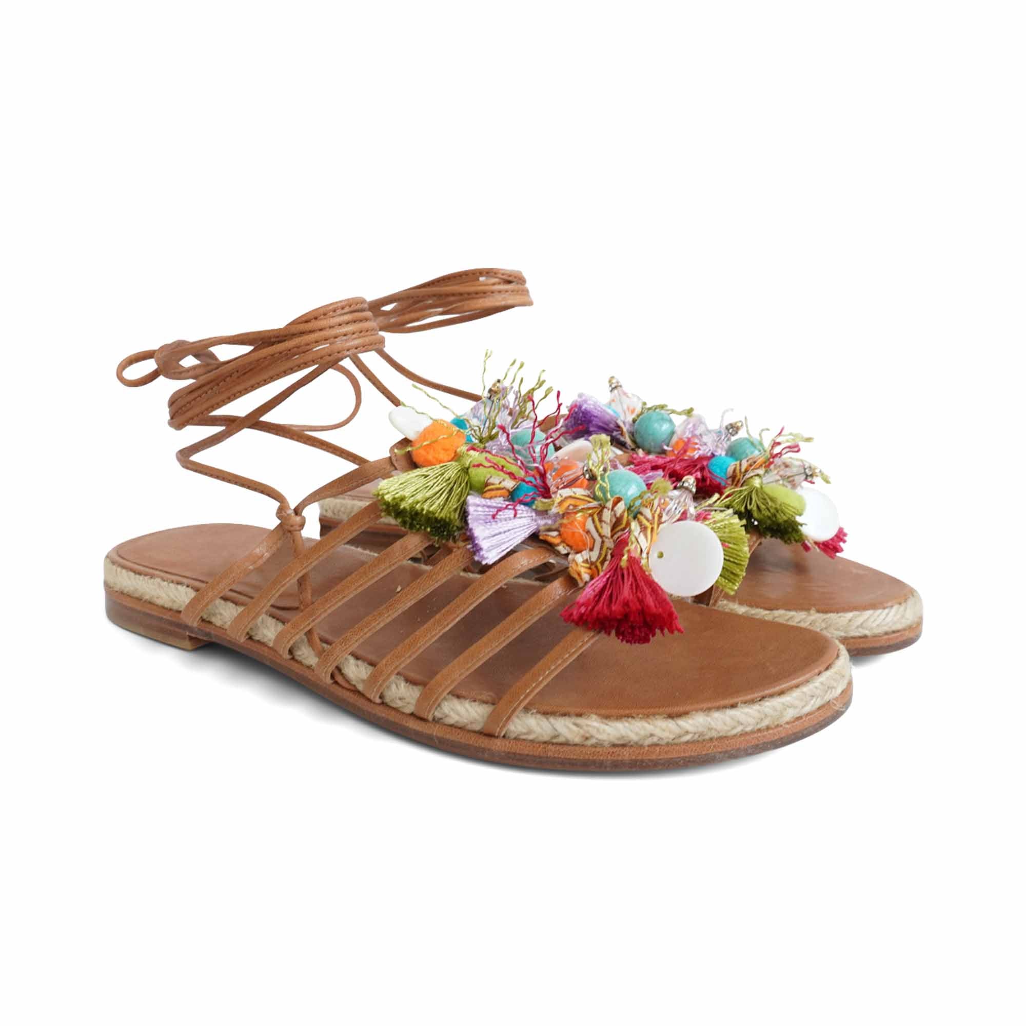 Stuart Weitzman Beaded Sandals - Women's 39