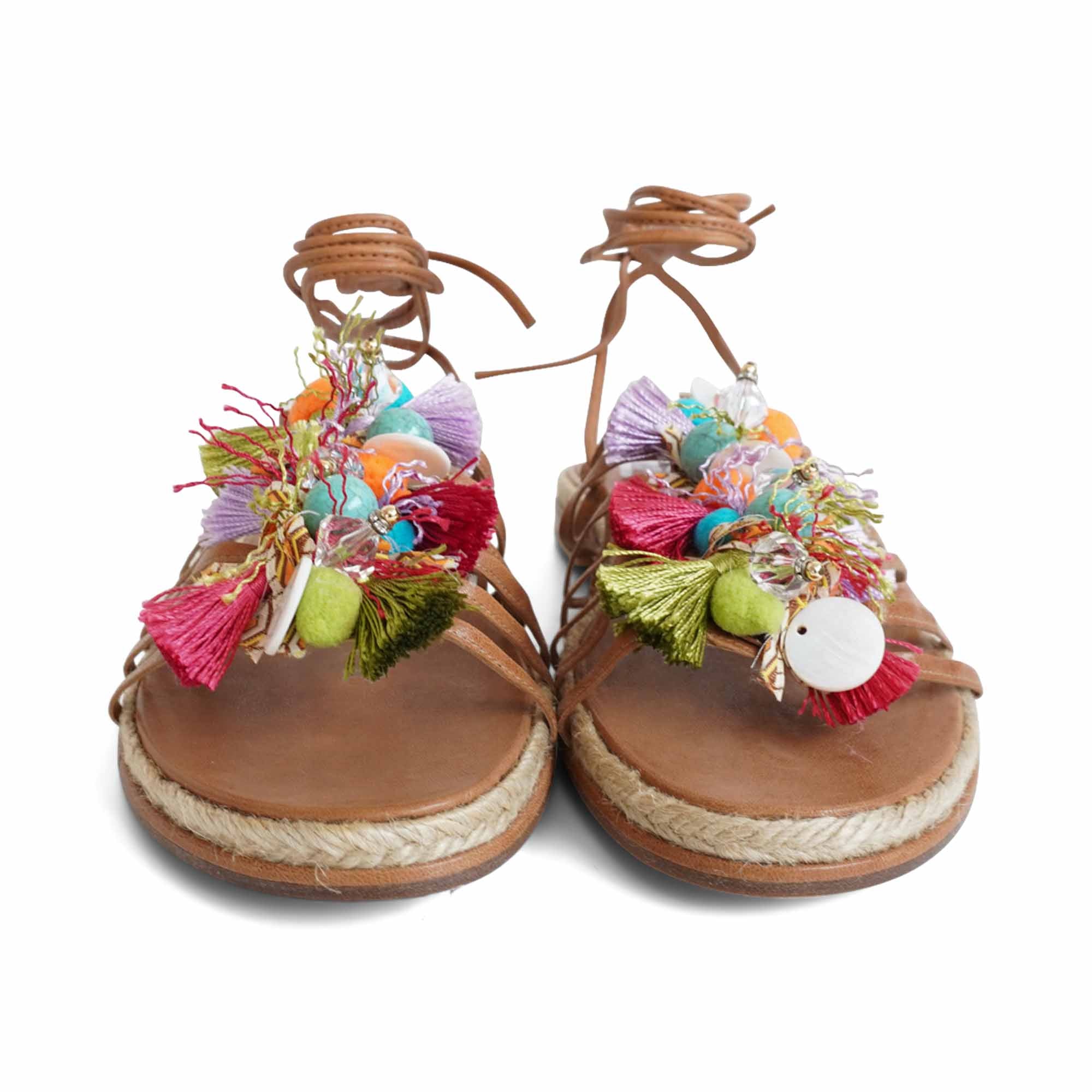 Stuart Weitzman Beaded Sandals - Women's 39
