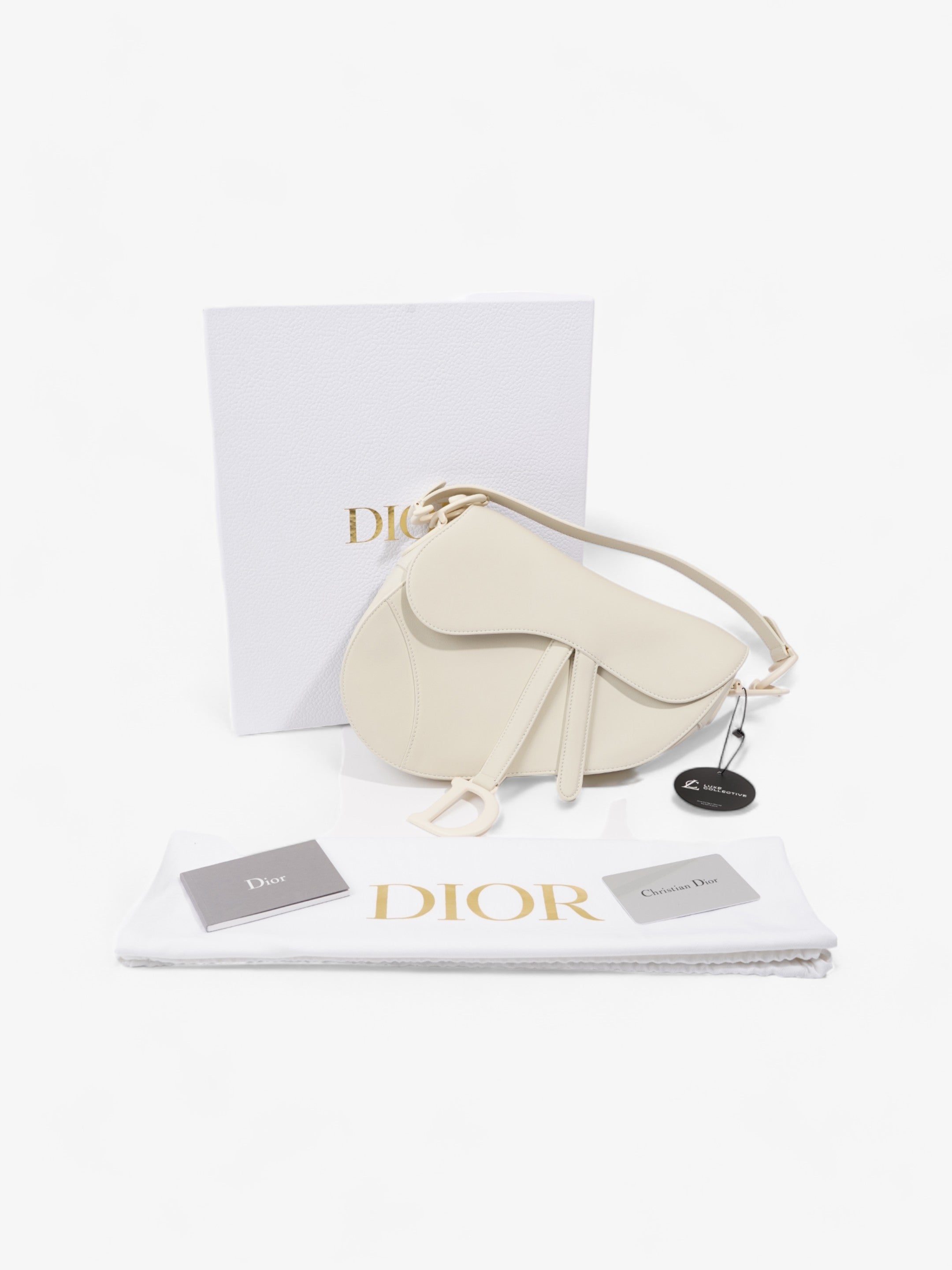 Christian Dior Saddle Cream Leather